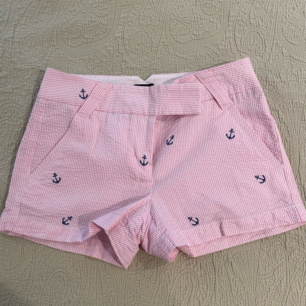 J. Crew Pink Bermuda Shorts Nautical Design